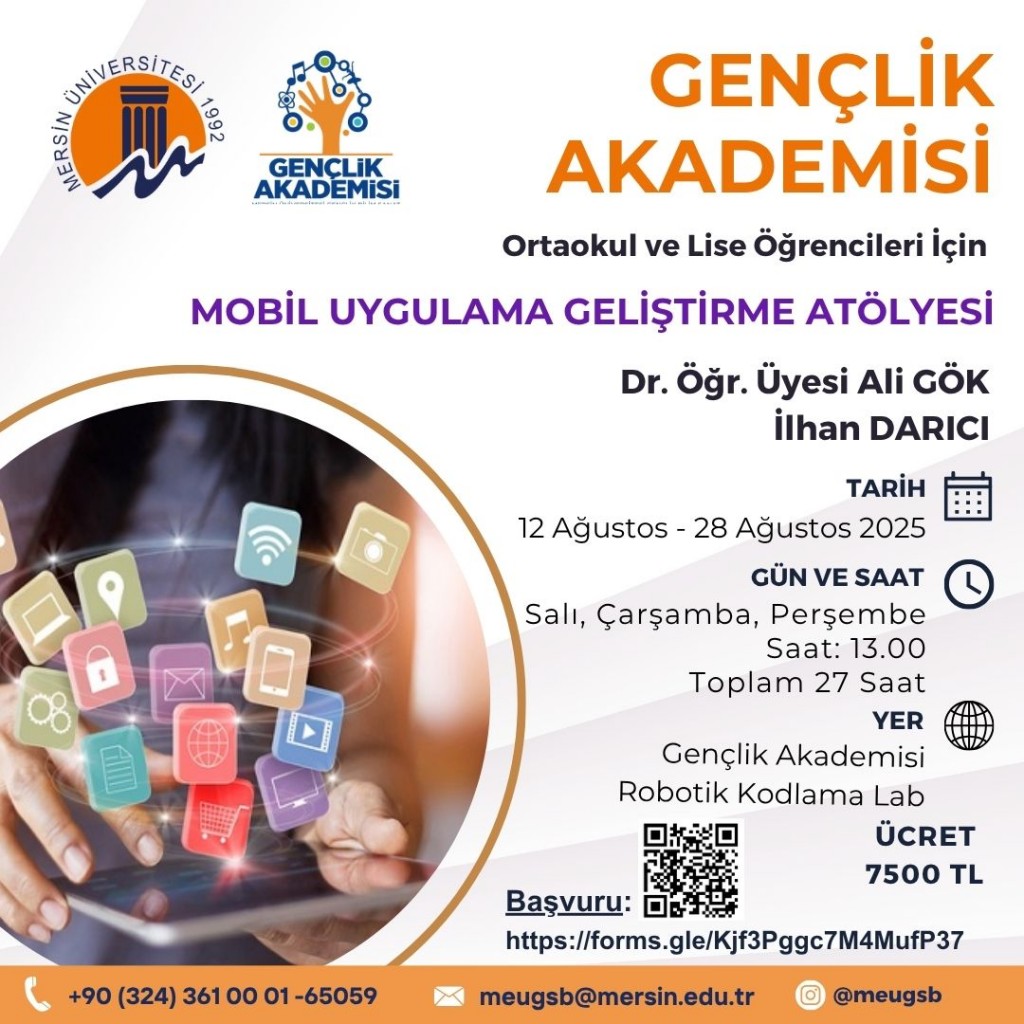 Mobil Uygulama ve Geliştirme Atölyesi detayı için tıklayınız