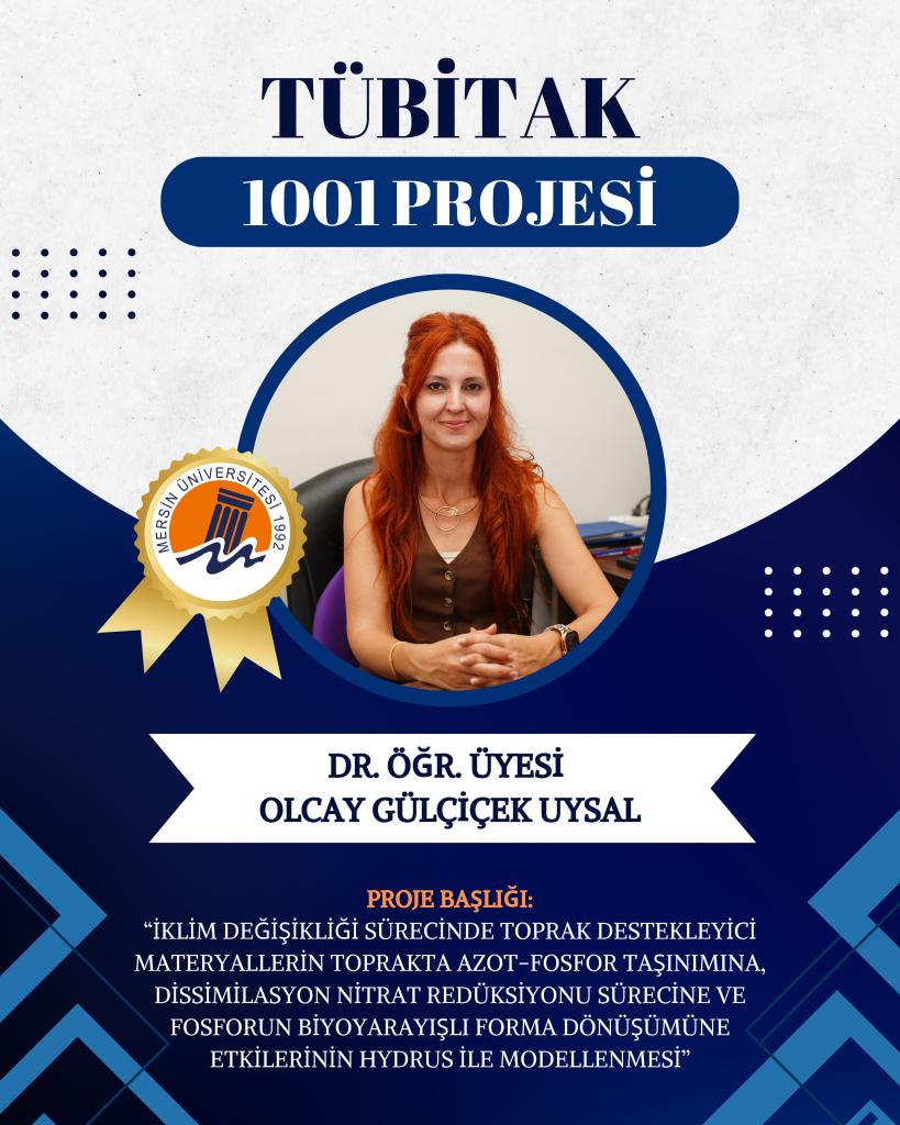 Mühendislik Fakültesi öğretim üyemiz Dr. Öğr. Üyesi Olcay Gülçiçek Uysal’ın projesine TÜBİTAK 1001 desteği detayı için tıklayınız