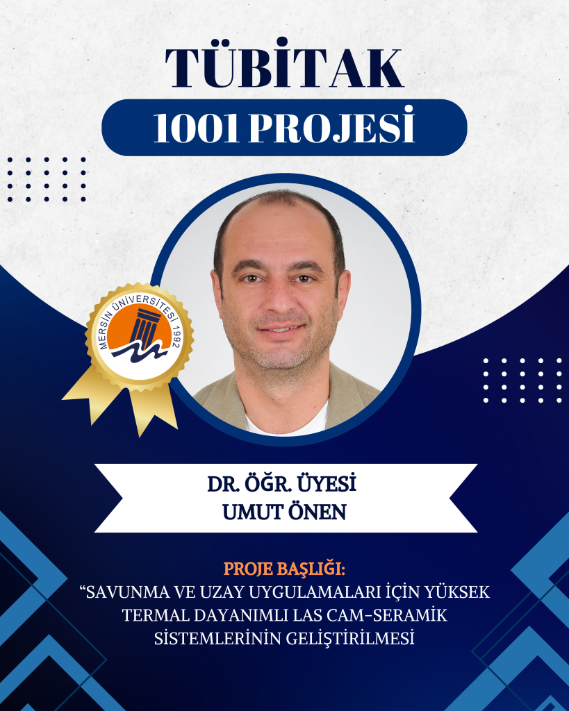Mühendislik Fakültesi öğretim üyemiz Dr. Öğr. Üyesi Umut Önen’in projesine TÜBİTAK 1001 desteği detayı için tıklayınız